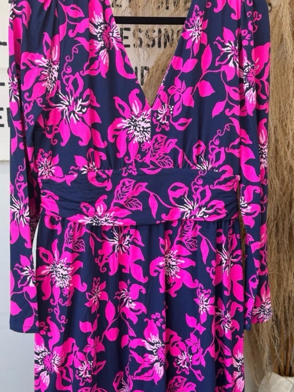 Lilly Pulitzer  Miriana  Long Sleeve Dress in print “ just passion thru” in XL
